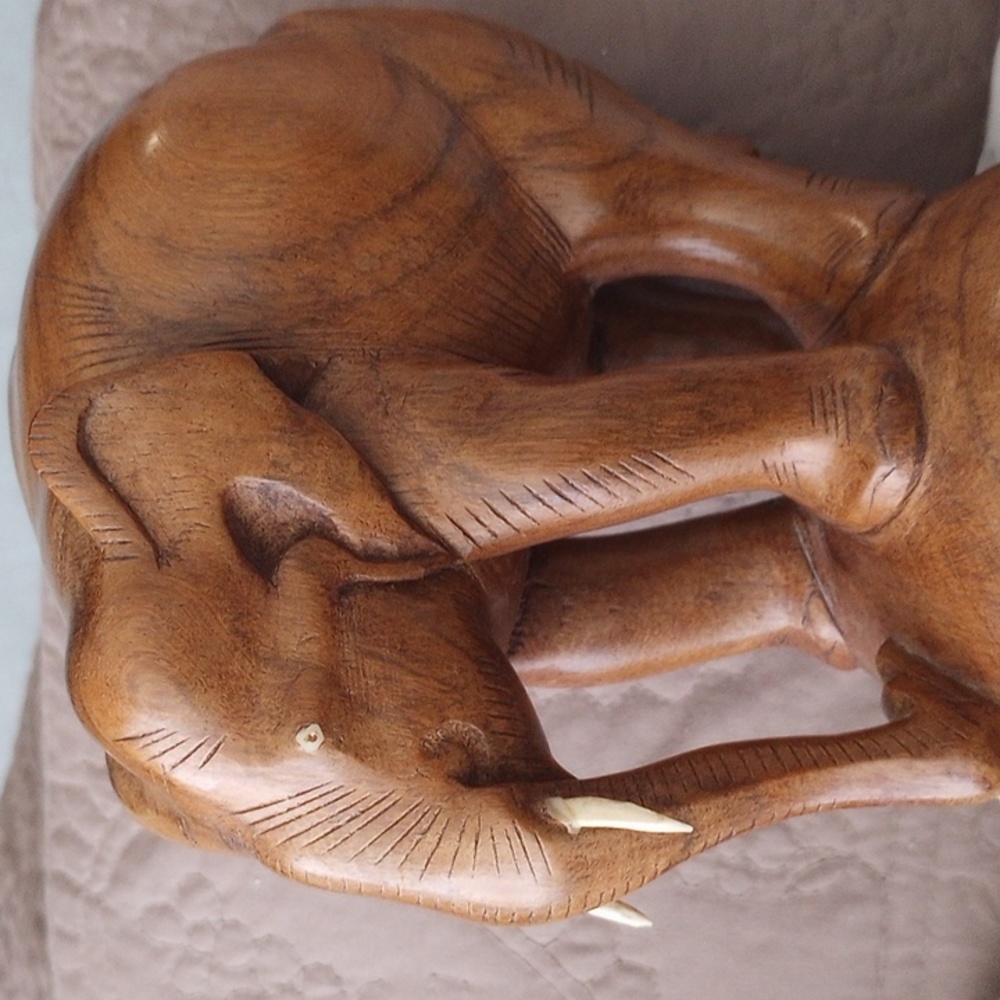 Gorgeous Wood Elephant sculpture.